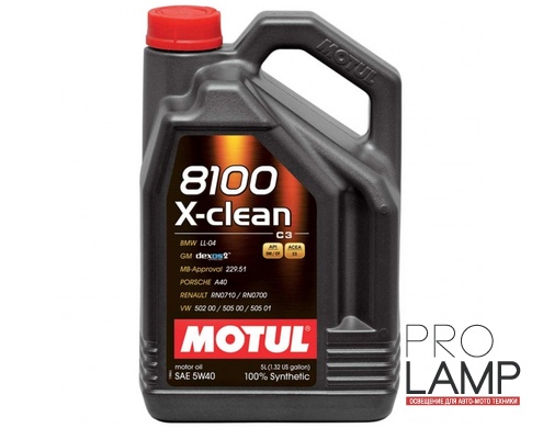 MOTUL 8100 X-clean GEN2 5W-40 (C3) - 5 л.