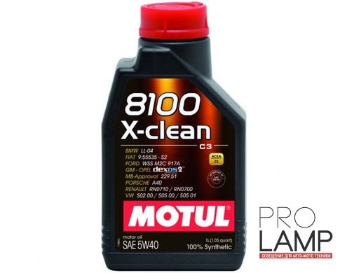 MOTUL 8100 X-clean GEN2 5W-40 (C3) - 1 л.