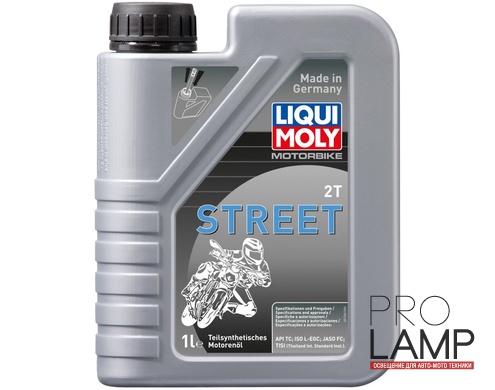 LIQUI MOLY Motorbike 2T Street — Полусинтетическое моторное масло для 2-тактных мотоциклов 1 л.